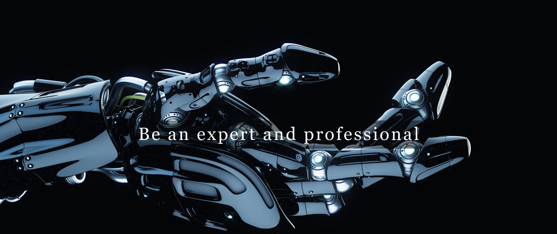 Be an expert and professional