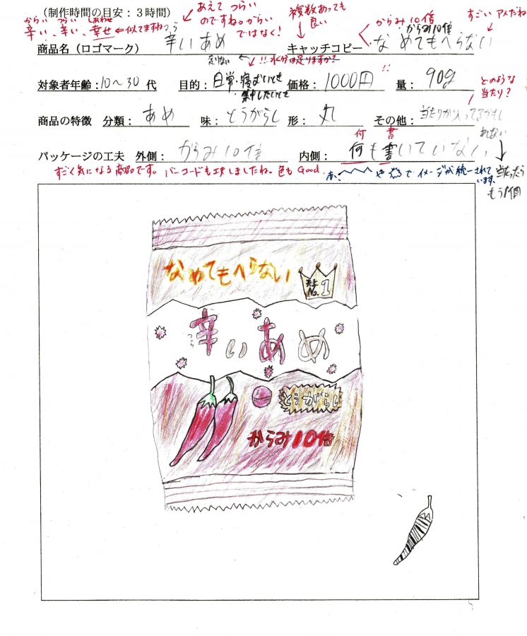美術 授業 菓子箱のパッケージデザイン 商品企画 を制作しました 展示終了 長野県長野工業高等学校