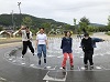 城山講演の噴水で