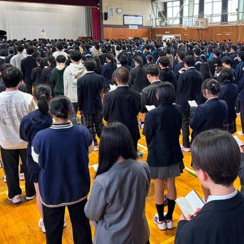 校歌練習の画像