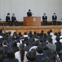 終業式離任式の画像