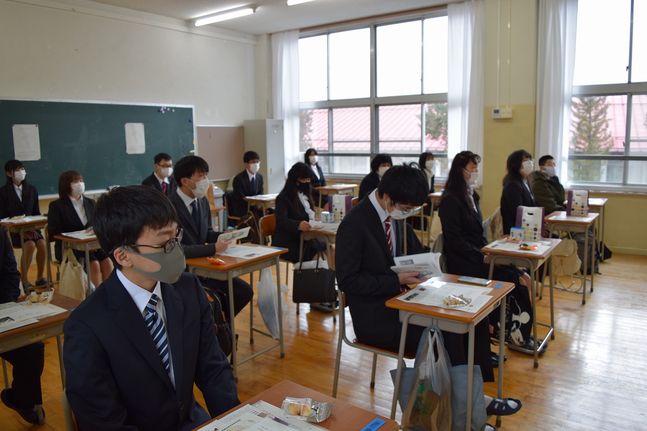 卒業証書授与式 長野県長野西高等学校中条校