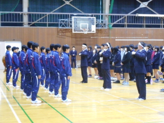 女子駅伝チームの壮行会