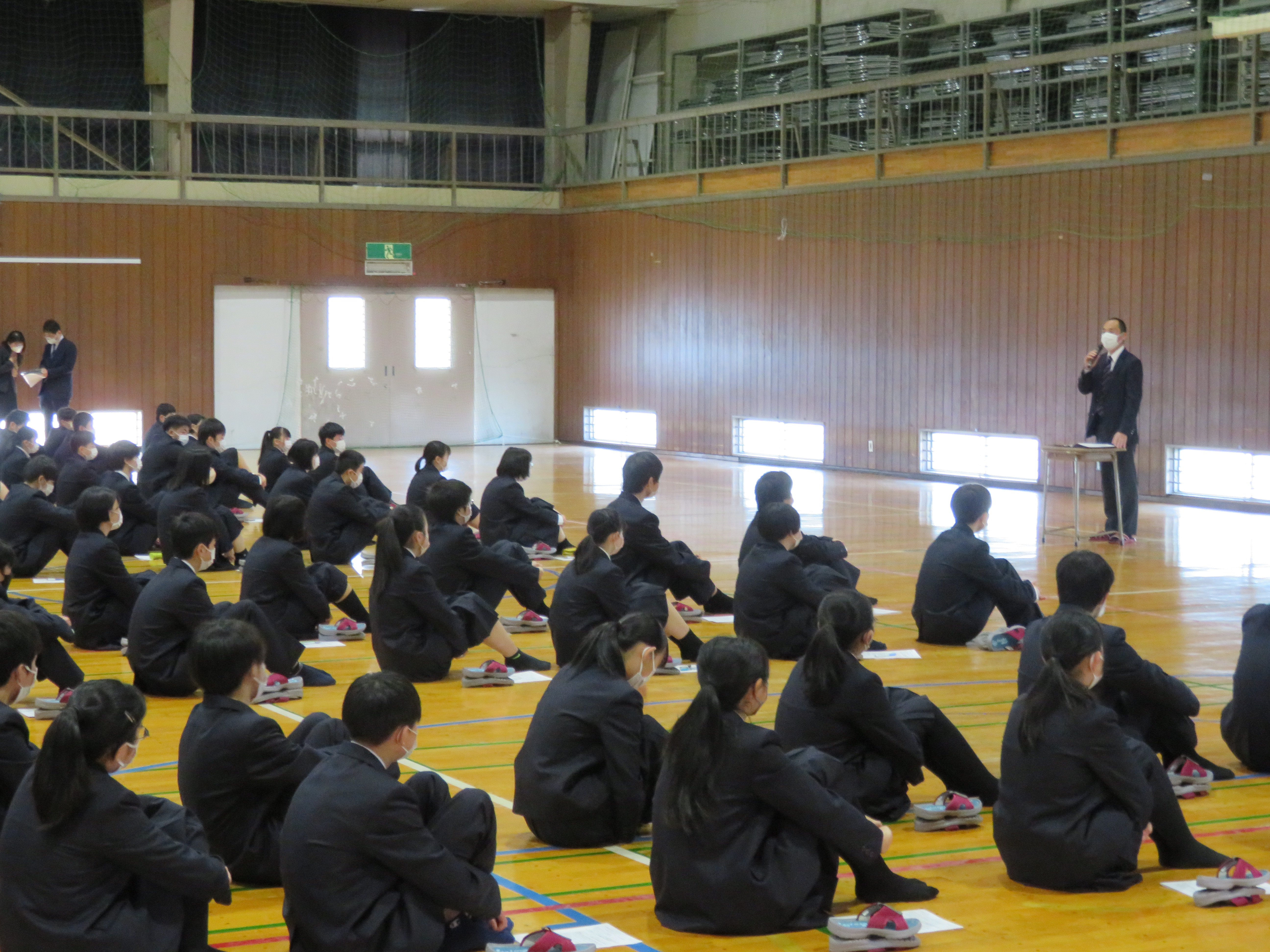 学年集会の様子（1年生）