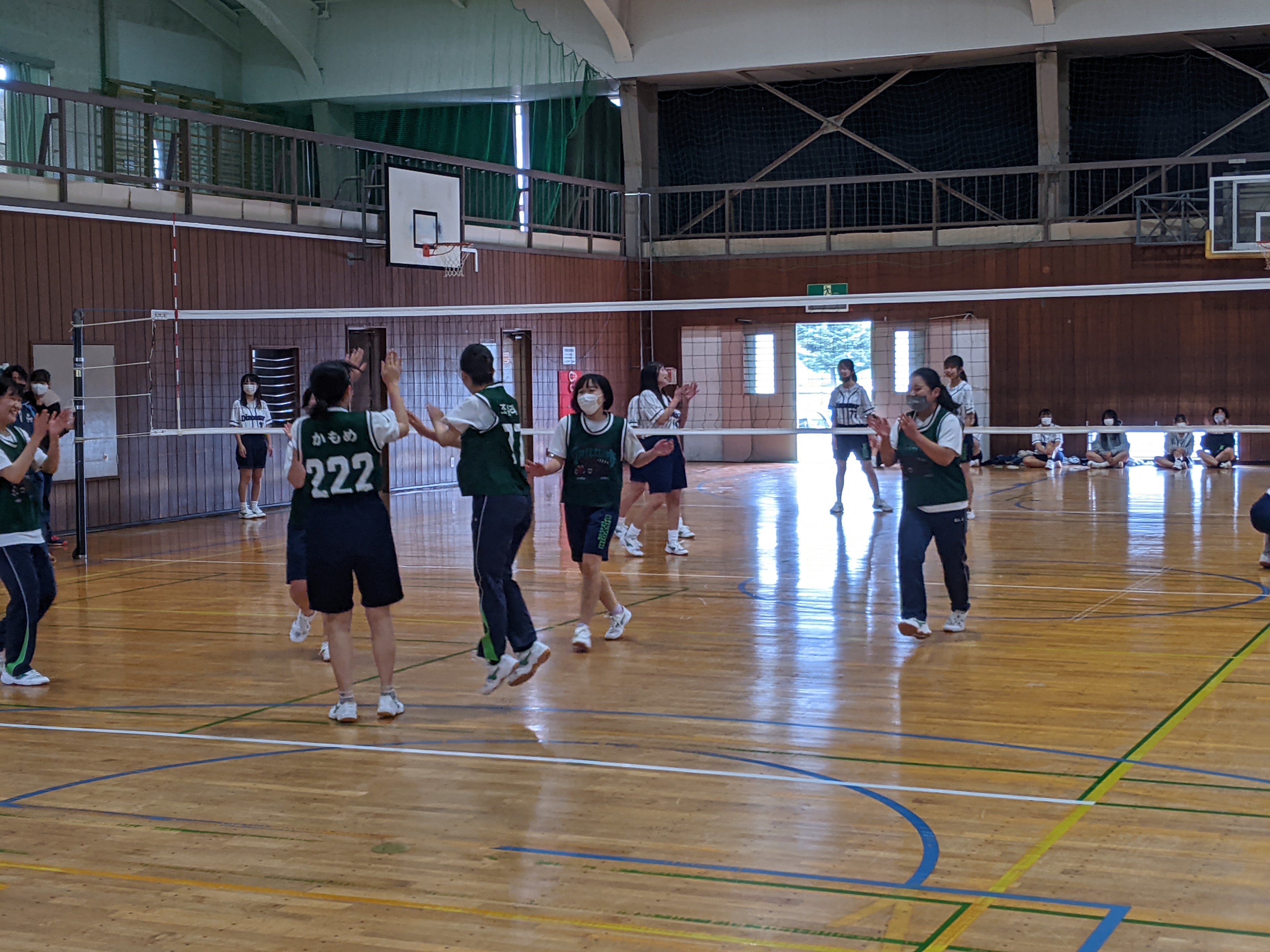 バレーボール競技の様子