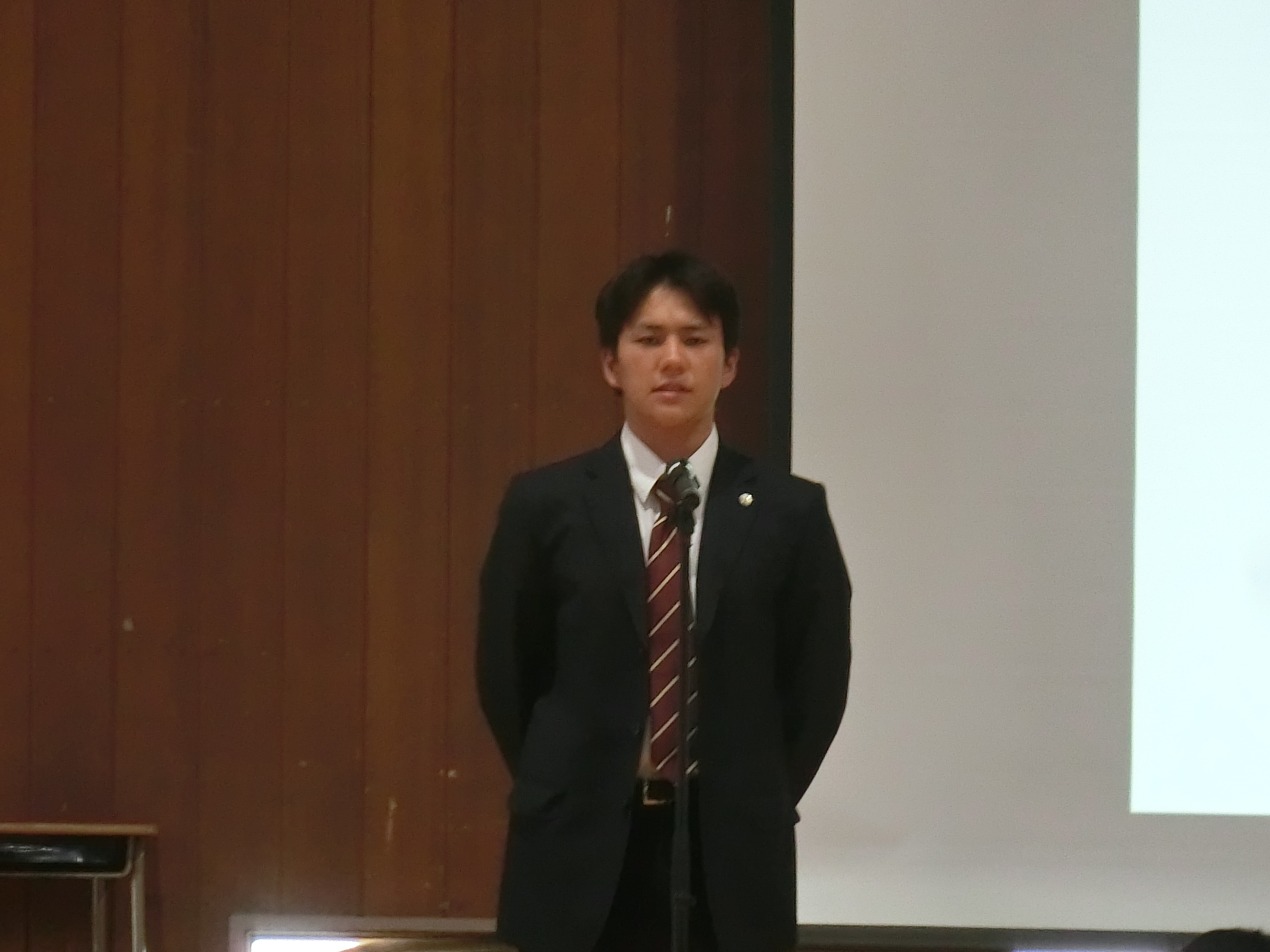 第51期生徒会長着任の挨拶