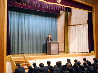田中　浩　学校長　着任式