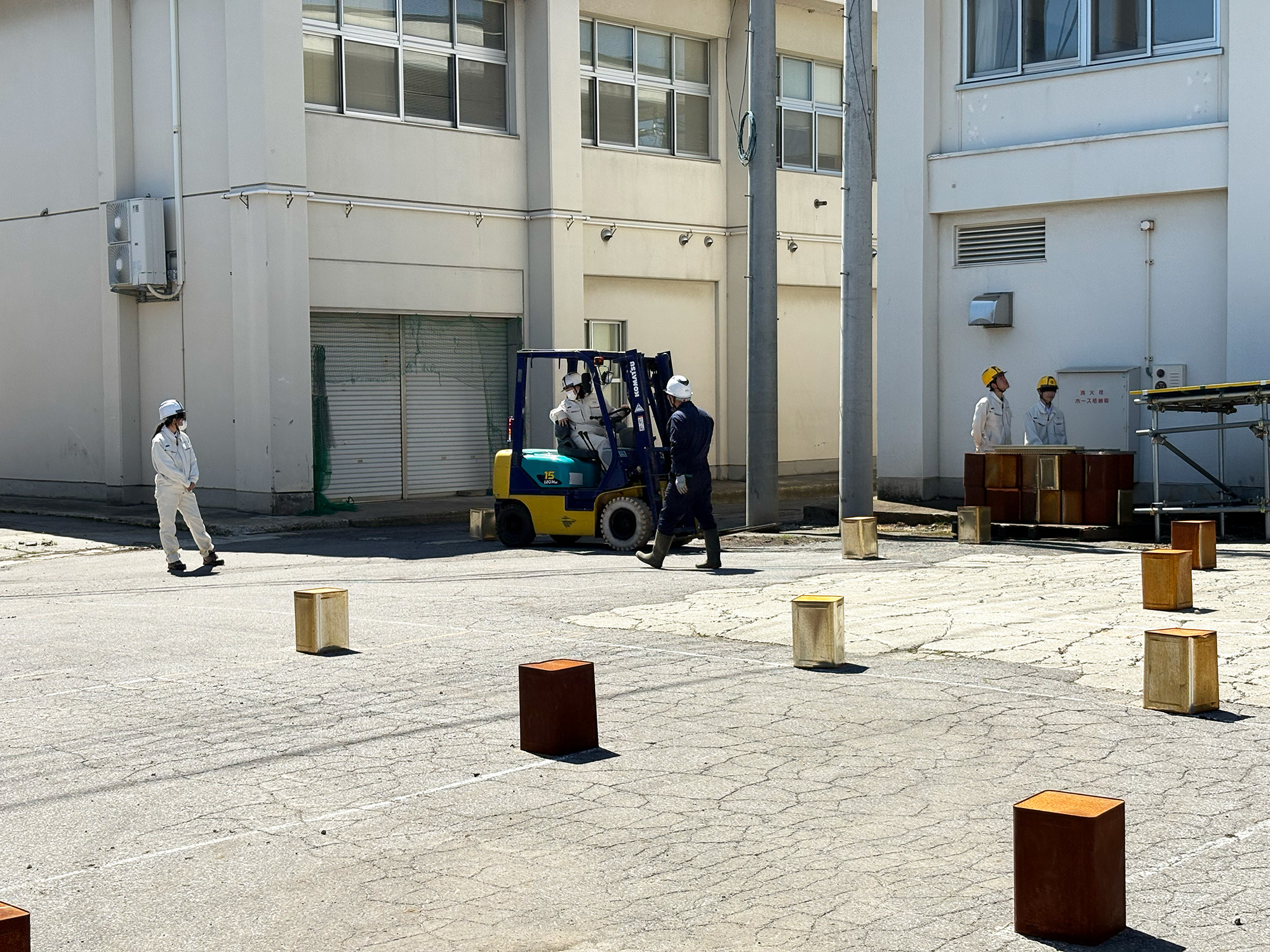 農業機械フォークリフト運転実習