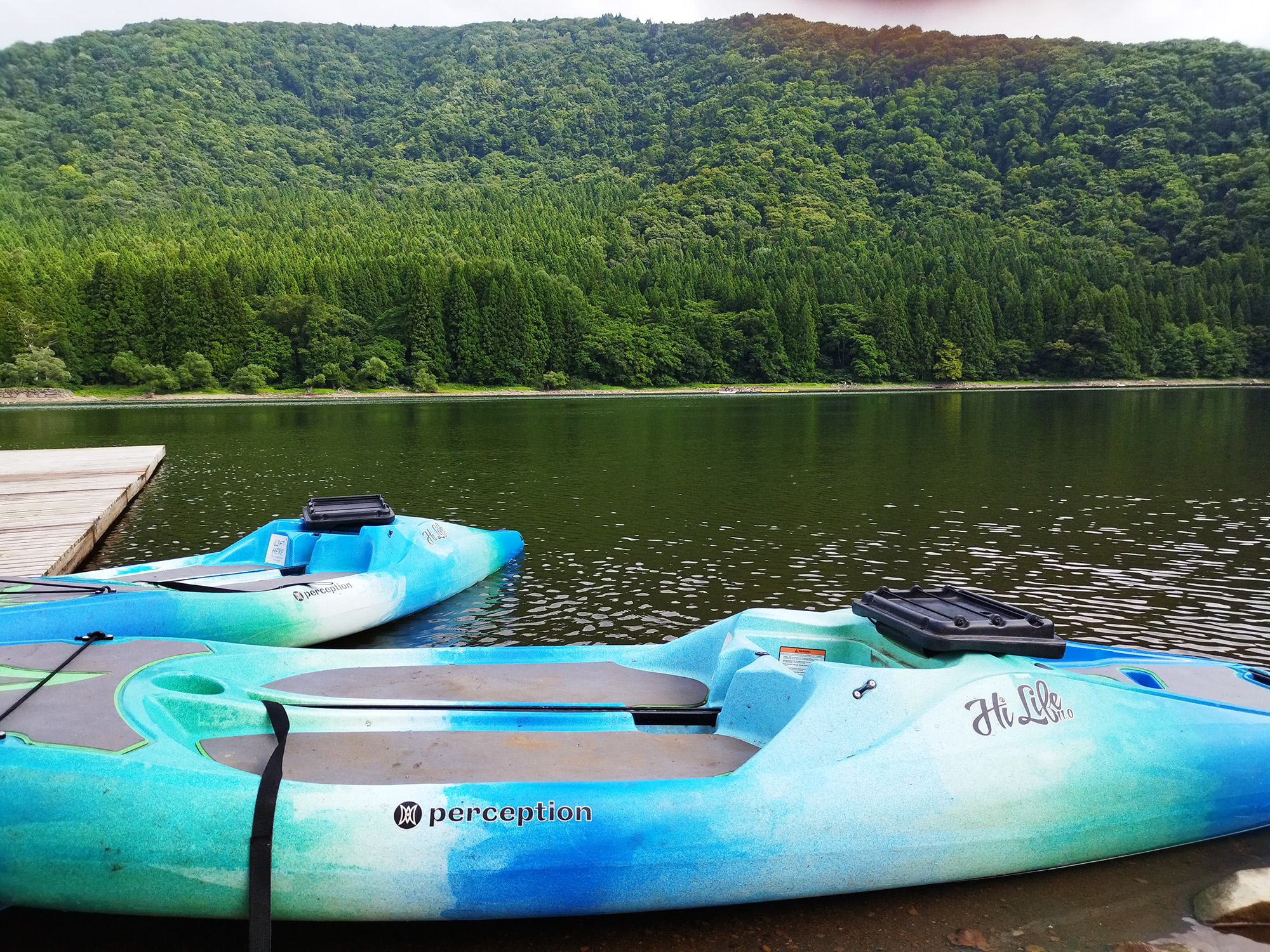 北竜湖カヌー体験