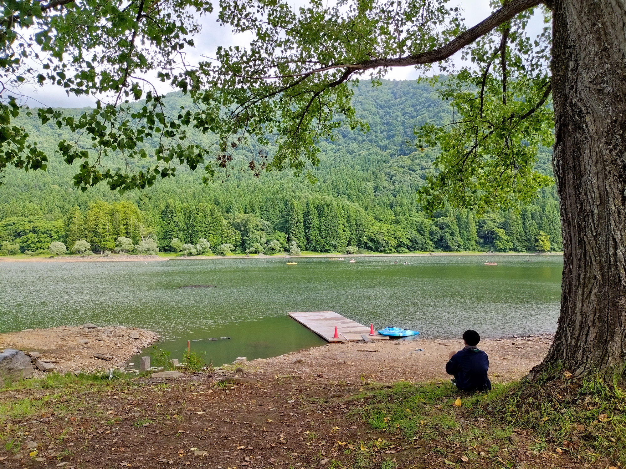 北竜湖カヌー体験