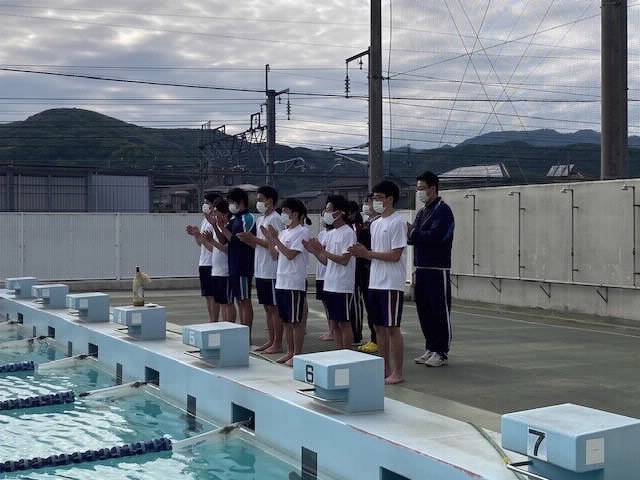 プール開き 長野県篠ノ井高等学校