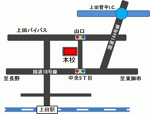 学校周辺の地図