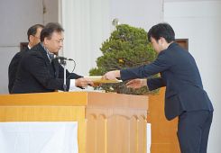 卒業証書授与 卒業式3