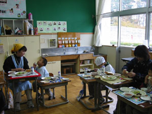 長野県諏訪養護学校 事務室 給食室
