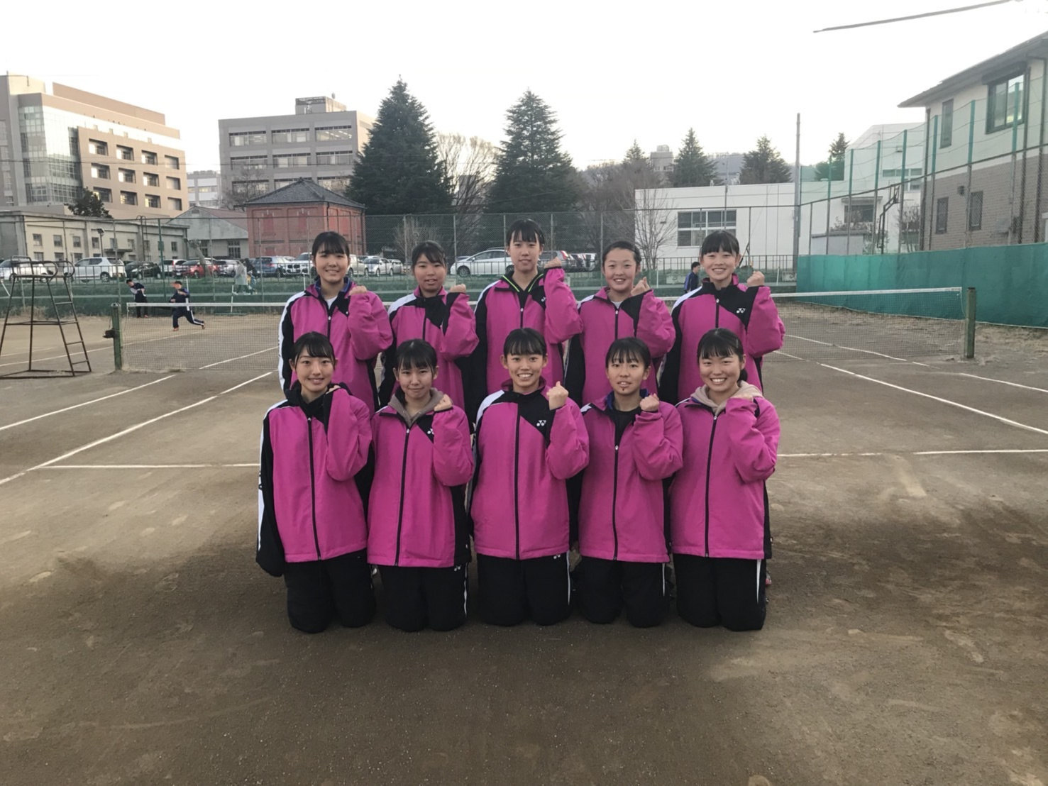 上田東高校　女子ソフトテニス班
