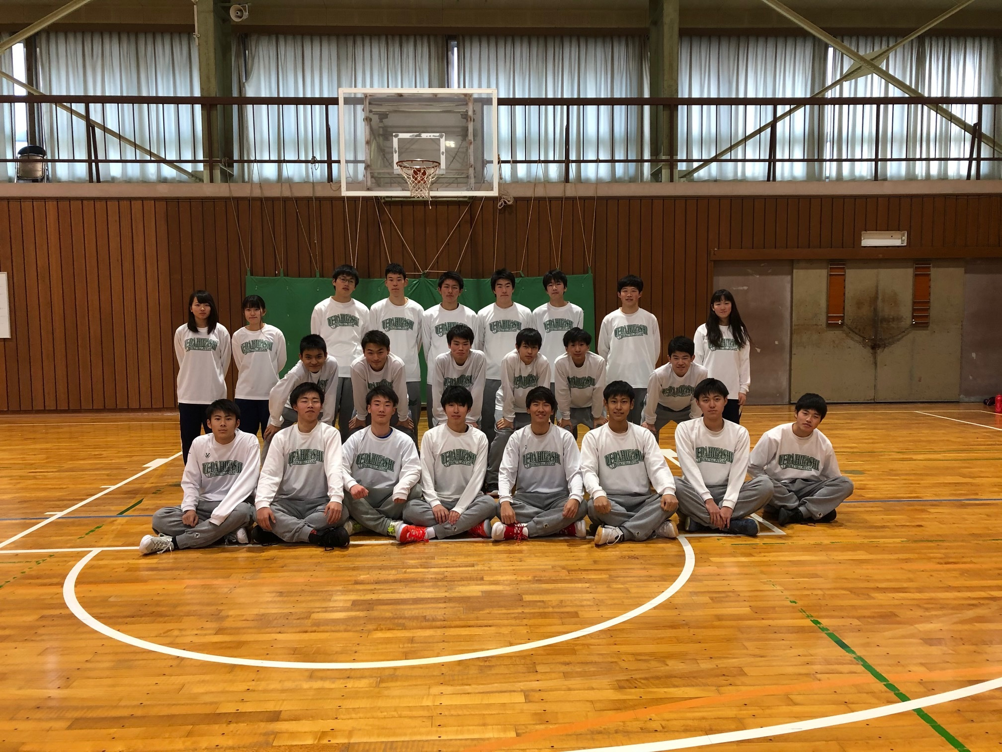 上田東高校　男子バスケットボール班