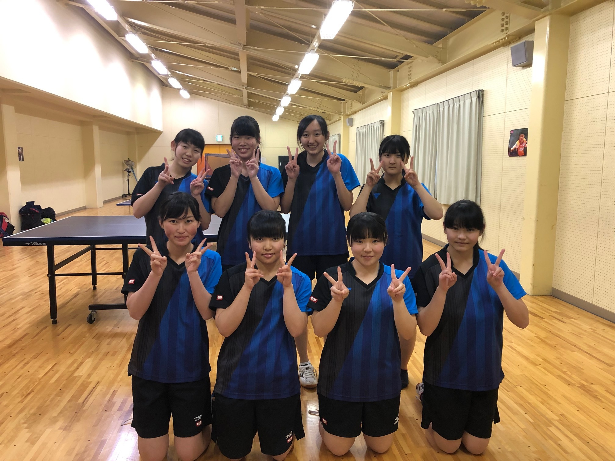 上田東高校　女子卓球班